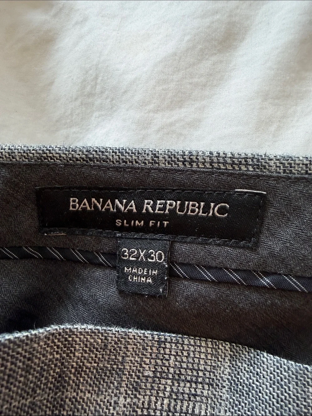 Banana Republic Gray Glen Plaid Men's Dress Shorts
